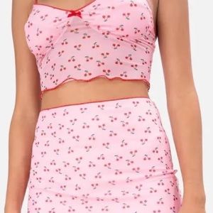 Adika Pink Cherry Two Piece Set